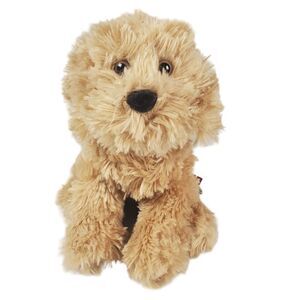 Douglas Puppy Dog Plush Molasses Caramel Labradoodle Realistic Fluffy Toy 8"
